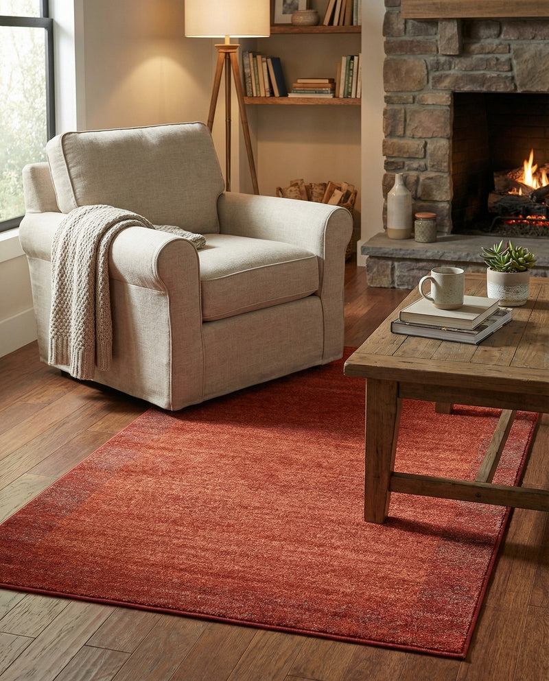 Studio Haven Collection Area Rug -  Conservatory (Terracotta) Rectangle Terracotta  lifestyle 20