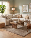 Plush Oasis Collection Area Rug - Serenity (Taupe) Rectangle Taupe  lifestyle 41