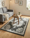 Beverly Grove Collection Area Rug - Melrose (Charcoal) Rectangle Charcoal  lifestyle 21