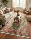 Caribbean Breeze Collection Area Rug -  Windward Rectangle Green  lifestyle 61