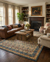 Chelsea Elegance Collection Area Rug -  Brompton (Navy Blue) Rectangle Navy Blue  lifestyle 35