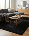 Eternal Plush Oasis Collection Area Rug -  Tranquility (Onyx Black) Rectangle Onyx Black  lifestyle 12