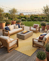 Urban Terrace Collection Area Rug -  Chelsea (Yellow) Square Yellow  lifestyle 50