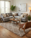 Casablanca Comfort Collection Area Rug -  Tangier Rectangle Taupe  lifestyle 27