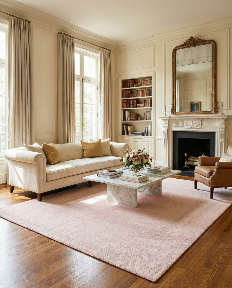 Berkshire Estate Collection Area Rug - Windsor (English Rose) Rectangle English Rose  lifestyle 27