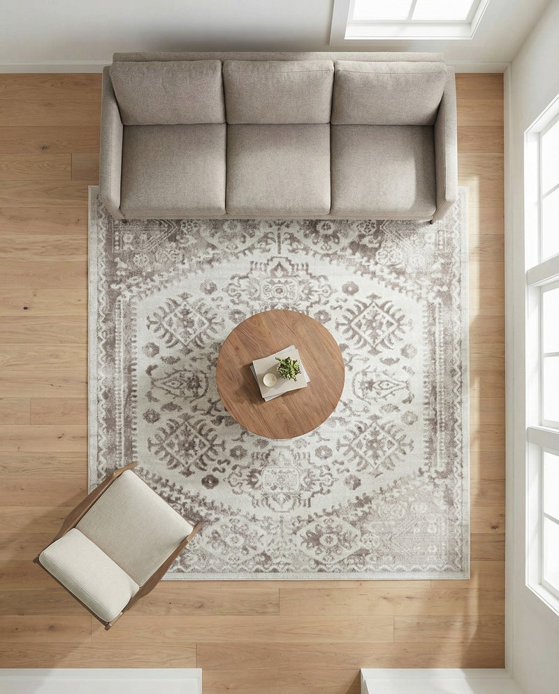 Cambridge Classics Collection Area Rug -  Fitzwilliam (Cream) Square Cream  lifestyle 69