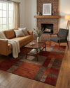 Autumn Meadow Collection Area Rug -  Sycamoreside (Multi) Rectangle Multi  lifestyle 20