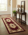 Versailles Elegance Collection Area Rug -  Louveciennes (Red) Runner Red  lifestyle 42