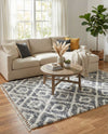 Cozy Cove Shag Collection Area Rug -  Dunes Rectangle Gray  lifestyle 27