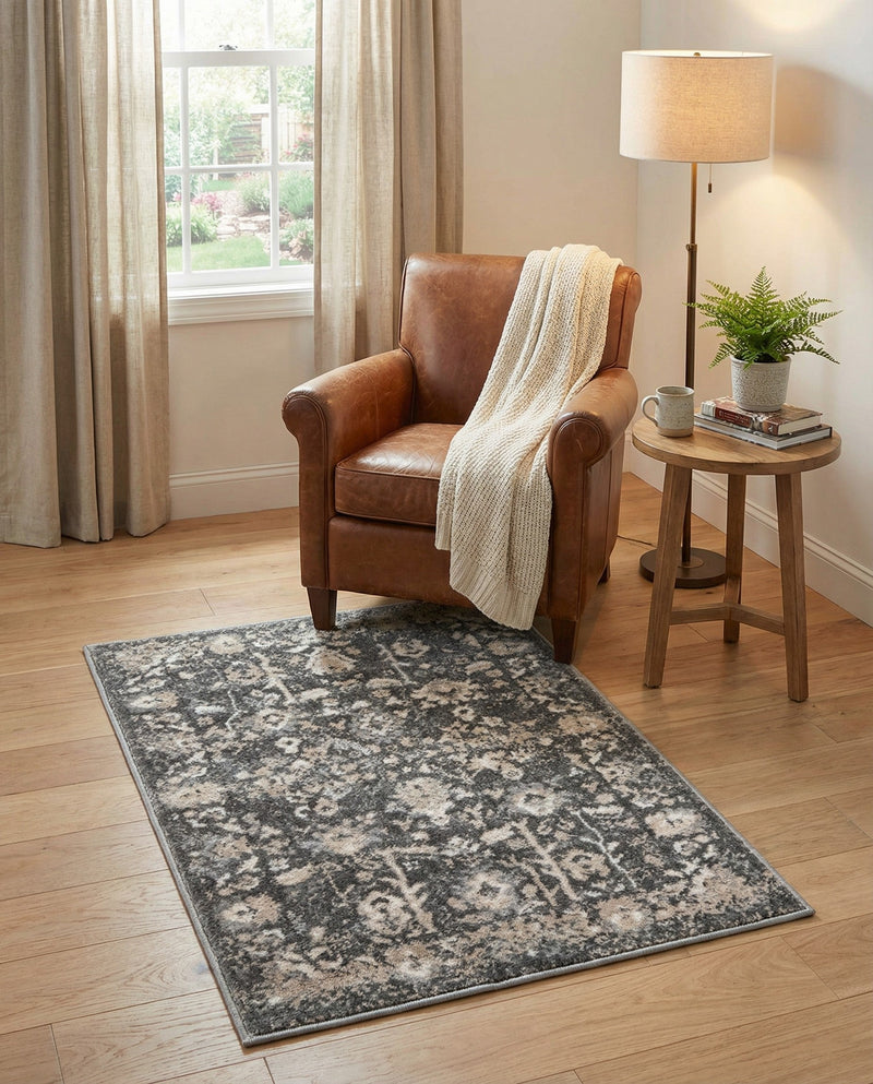 Cascade Range Collection Area Rug -  Shasta (Gray) Rectangle Gray  lifestyle 31