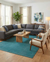 Soho Elegance Collection Area Rug - Chelsea (Turquoise) Rectangle Turquoise  lifestyle 22