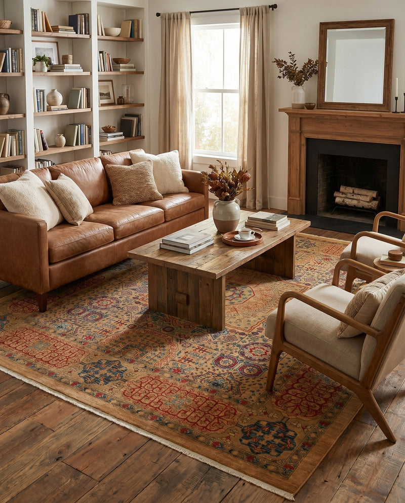 Ottoman Elegance Collection Area Rug -  Ephesus Rectangle Beige  lifestyle 63