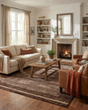 Autumn Meadow Collection Area Rug -  Nutmegwood Rectangle Brown  lifestyle 30