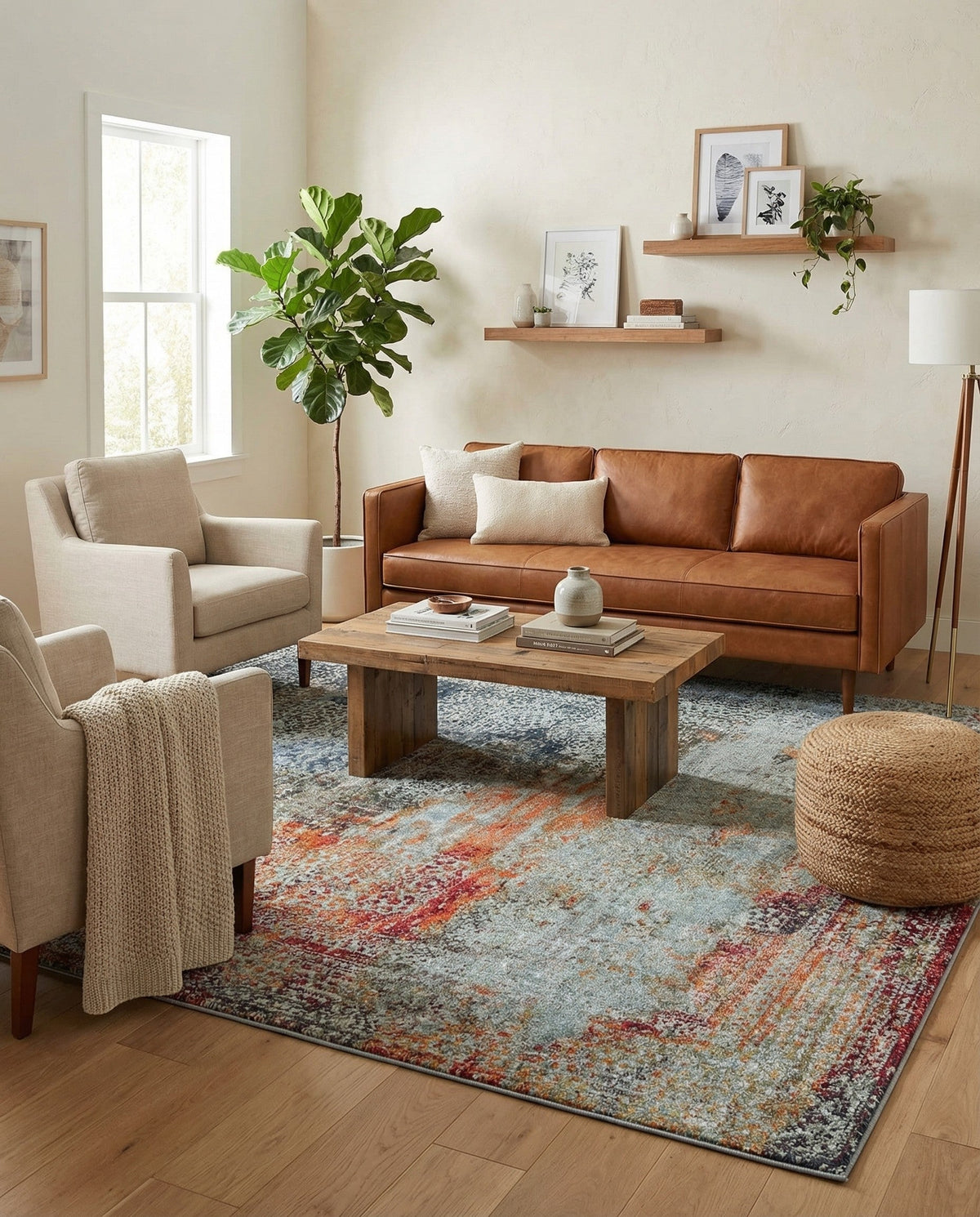 Caribbean Breeze Collection Area Rug -  Yucatan Rectangle Multi  lifestyle 23
