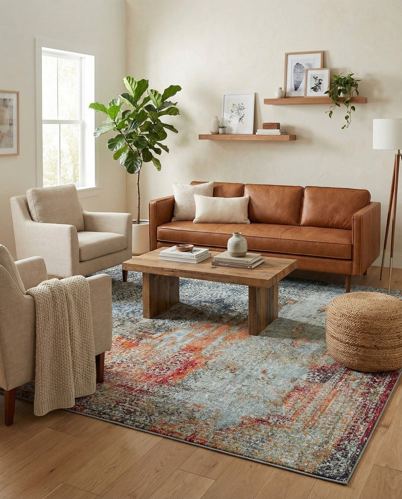 Caribbean Breeze Collection Area Rug -  Yucatan Rectangle Multi  lifestyle 23