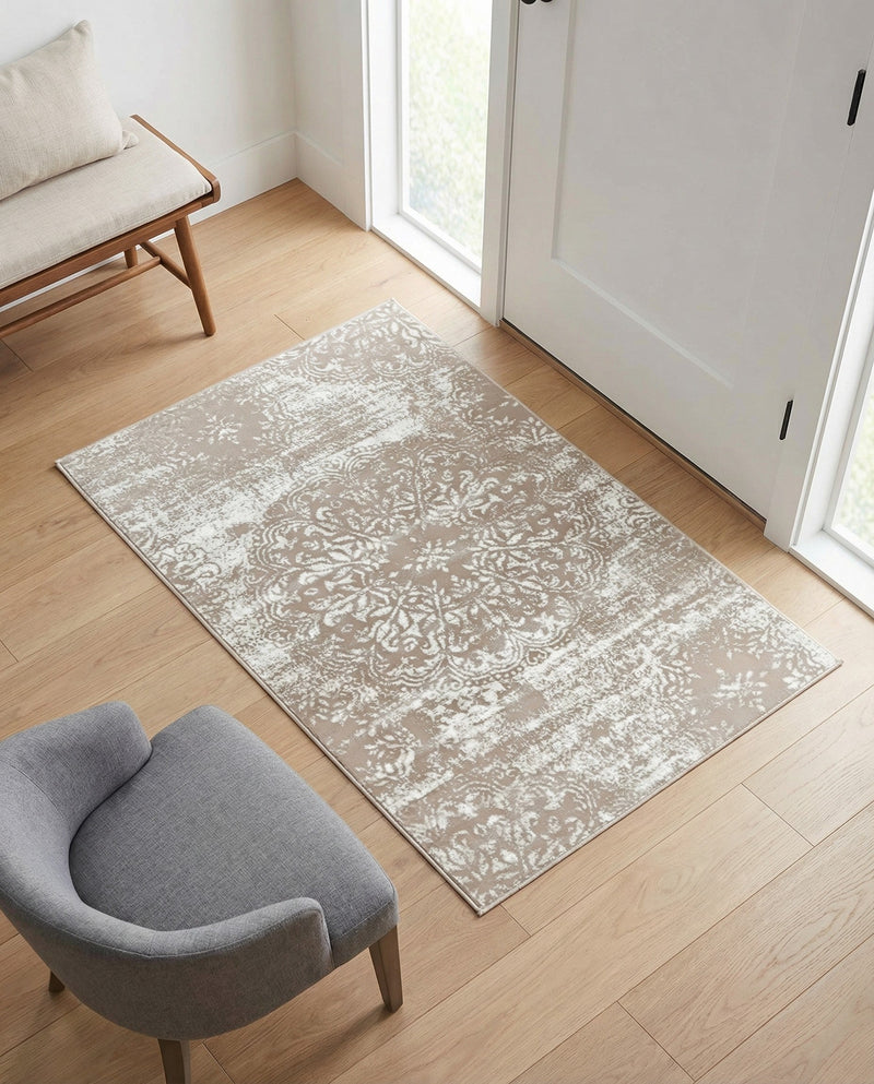 Riviera Elegance Collection Area Rug -  Monaco (Beige) Rectangle Beige  lifestyle 24