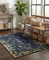 Riviera Elegance Collection Area Rug - Antibes (Navy Blue) Rectangle Navy Blue  lifestyle 33