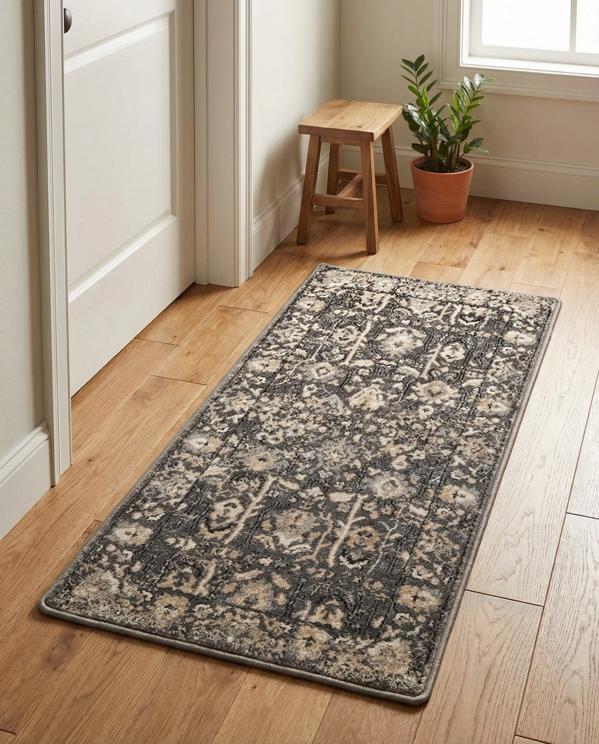 Cascade Range Collection Area Rug -  Shasta (Gray) Runner Gray  lifestyle 117