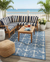 Seaside Haven Rugs Collection Area Rug - Sapphire (Blue) Rectangle Blue  lifestyle 7