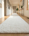 Alpine Plush Collection Area Rug -  Cortina (White) Runner White  lifestyle 37