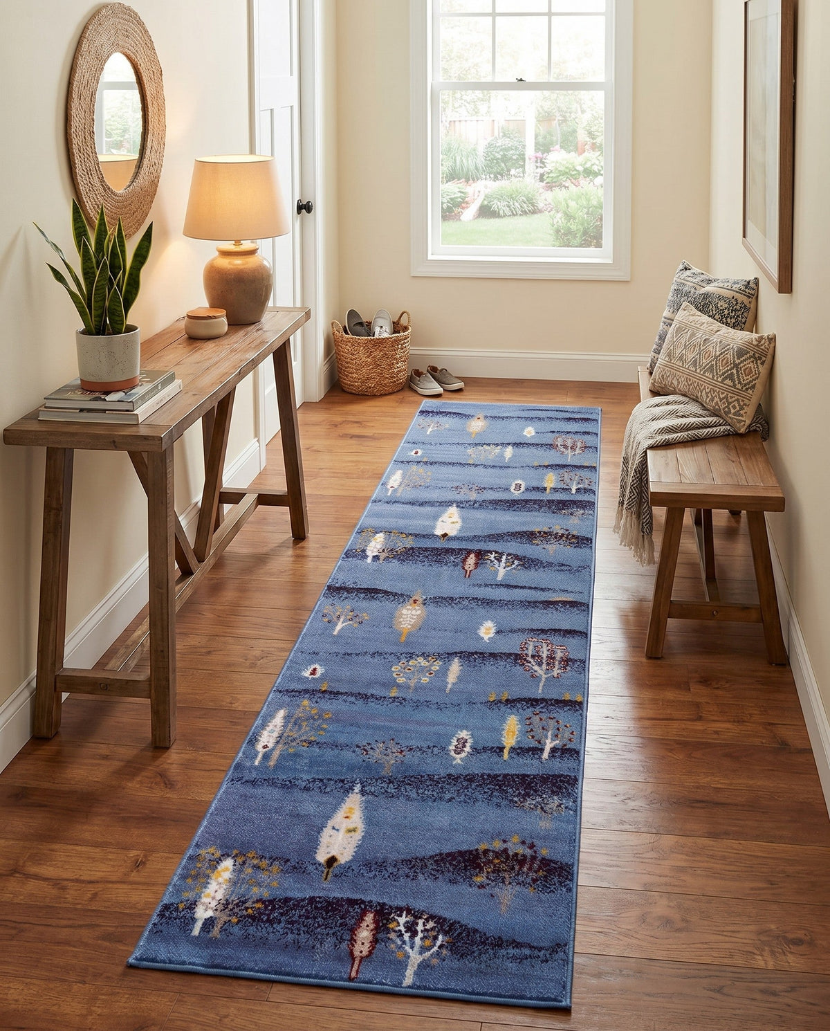 Coastal Haven Collection Area Rug -  Surfside Runner Blue  lifestyle 122