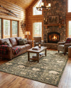 Frontier Trails Collection Area Rug -  Sedona Rectangle Green  lifestyle 46