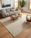 Nordic Loom Geometric Collection Area Rug - Oslo Rectangle Pearl Ivory  lifestyle 52