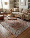 Mykonos Manor Collection Area Rug -  Paros Rectangle Salmon Pink  lifestyle 24