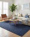 Woven Seaside Jute Collection Area Rug - Savannah (Navy Blue) Rectangle Navy Blue  lifestyle 10