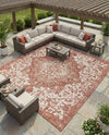 Urban Oasis Rugs Collection Area Rug -  Penthouse (Rust Red) Square Rust Red  lifestyle 69