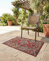 Patio Heritage Collection Area Rug -  Terrace Rectangle Antique Red  lifestyle 8