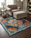 Beverly Grove Collection Area Rug - Melrose (Multi) Square Multi  lifestyle 60