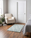 Cozy Haven Shag Collection Area Rug - Serenity (Sage Green) Rectangle Sage Green  lifestyle 4