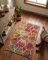 Trellis Mosaic Collection Area Rug - Arborville (Multi) Rectangle Multi  lifestyle 21