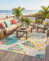 Seaside Haven Rugs Collection Area Rug -  Saltwater Rectangle Multi  lifestyle 43
