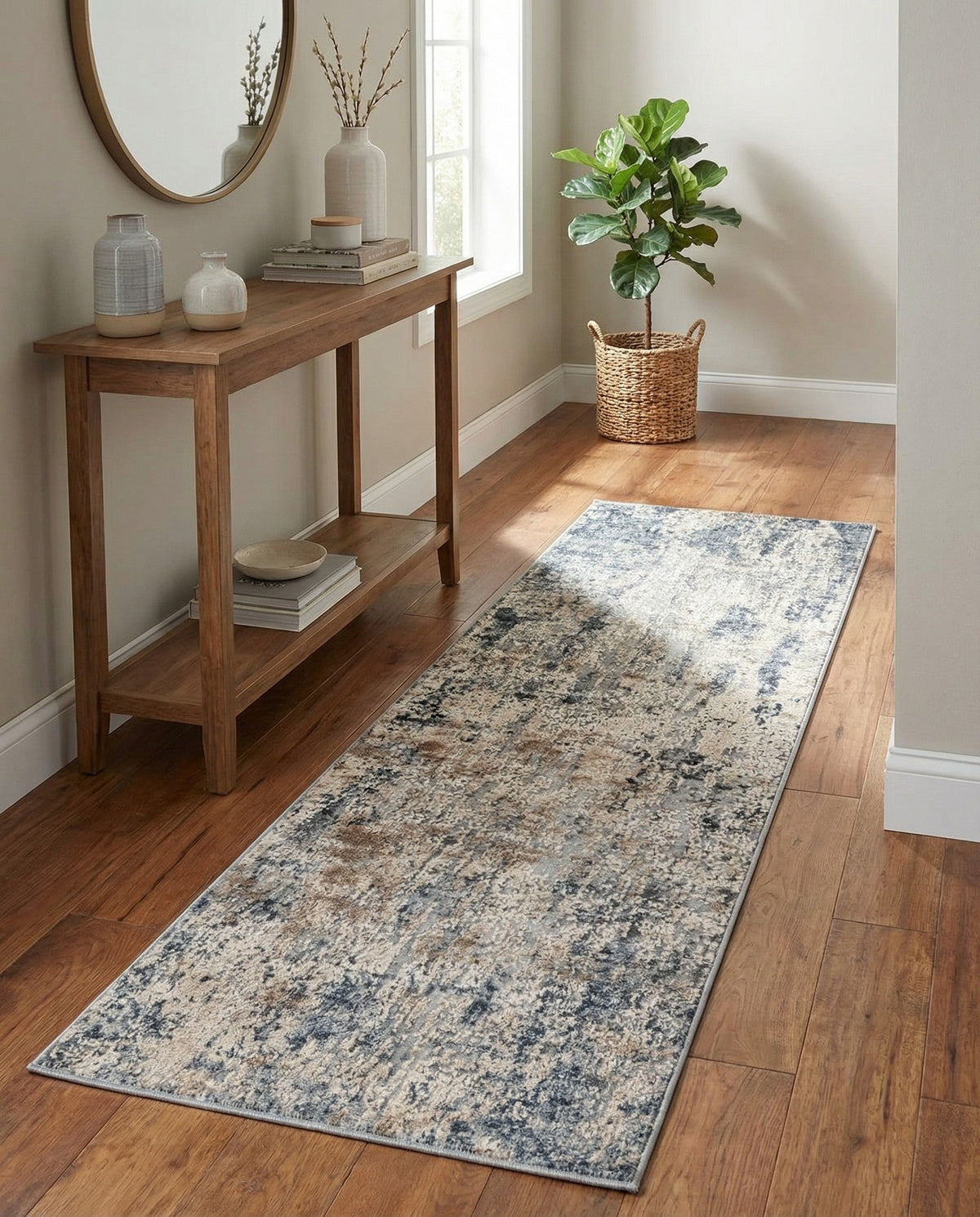 Aegean Elegance Collection Area Rug - Mykonos Runner Cream  lifestyle 34