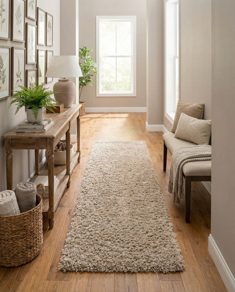 Alpine Plush Collection Area Rug -  Cortina (Linen) Runner Linen  lifestyle 46