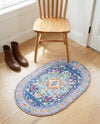 Heritage Elegance Collection Area Rug -  Taj Oval Blue  lifestyle 62