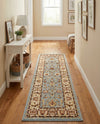 Jaipur Elegance Collection Area Rug -  Nahargarh (Light Blue) Runner Light Blue  lifestyle 73