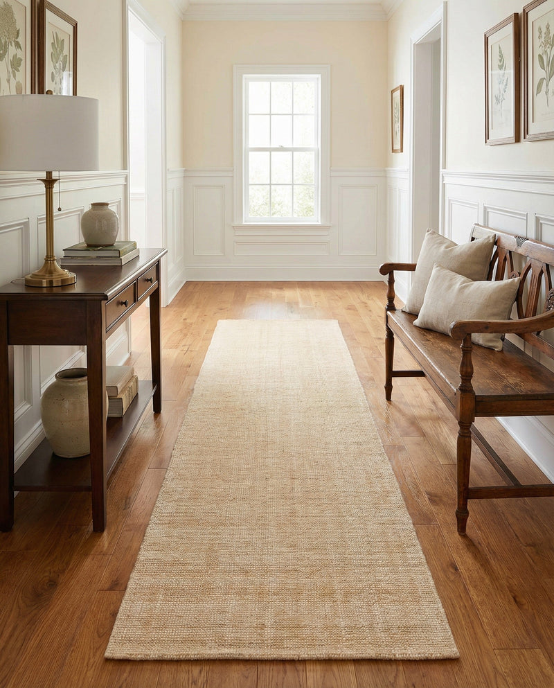 Berkshire Estate Collection Area Rug - Windsor (Oat Beige) Runner Oat Beige  lifestyle 25