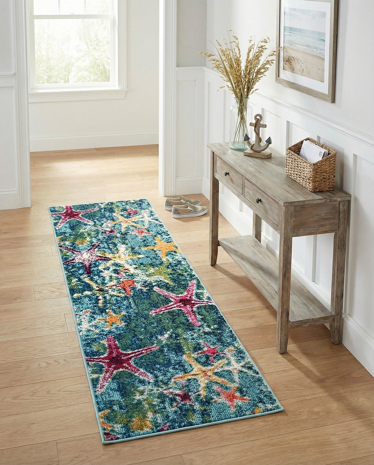 Sorrento Shores Collection Area Rug - Positano Runner Navy Blue  lifestyle 109