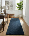 Plush Oasis Collection Area Rug - Serenity (Sapphire Blue) Runner Sapphire Blue  lifestyle 47