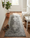 Dover Terrace Collection Area Rug - Marina (Dark Gray) Runner Dark Gray  lifestyle 41