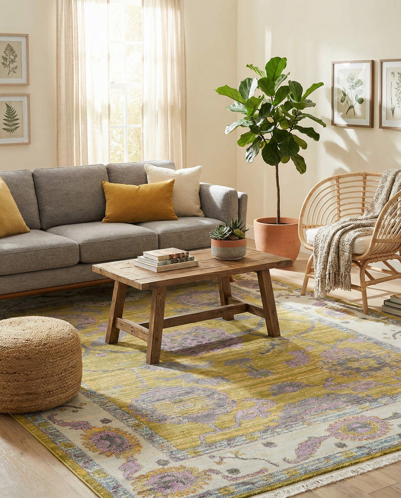 Arcadia Rugs Collection Area Rug - Eden (Green) Rectangle Green  lifestyle 9