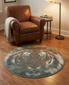 Savannah Sojourn Collection Area Rug -  Okavango Round Multi  lifestyle 72