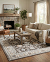 Savannah Elegance Collection Area Rug - Augusta (Fume Gray) Rectangle Fume Gray  lifestyle 27