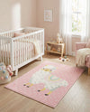 Wonder Tykes Collection Area Rug -  Marvel Rectangle Pink  lifestyle 12