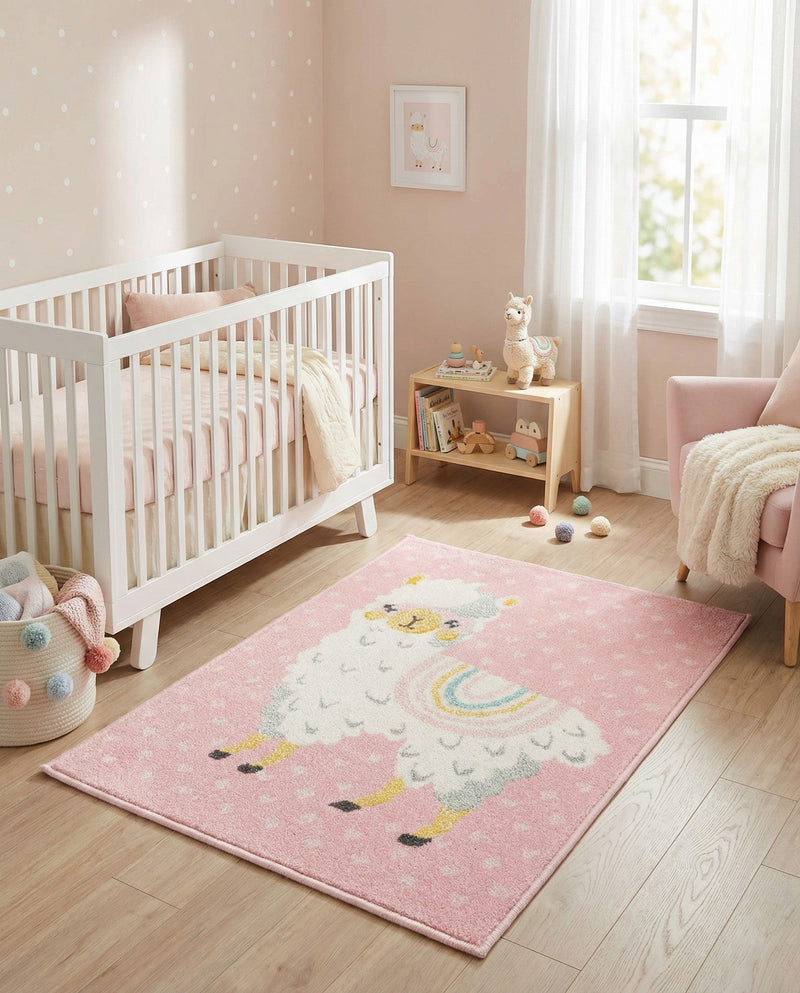 Wonder Tykes Collection Area Rug -  Marvel Rectangle Pink  lifestyle 12