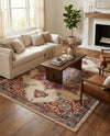 Eden Oasis Collection Area Rug -  Tranquility (Cream) Rectangle Cream  lifestyle 5