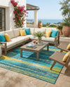 Seaside Haven Rugs Collection Area Rug -  Sandbar Square Multi.Blue  lifestyle 58